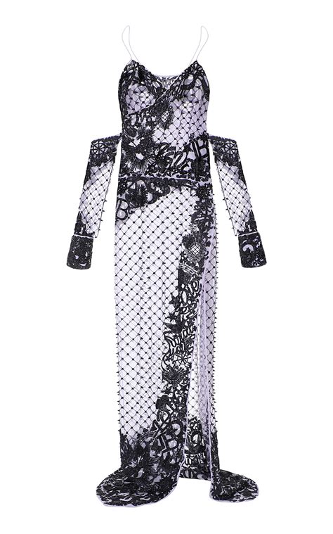 Balmain Collection Purple Maxi Dress Thing 1 Embellished Dress Moda