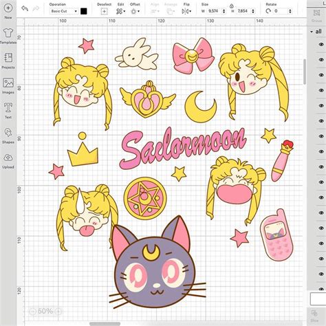 Sailor Moon Layered SVG Sailor Moon Cricut Sailor Moon PNG Sailor