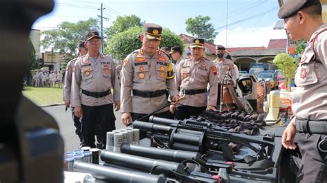 Polres Kebumen Gelar Latihan Dalmas Dan Pengecekan Peralatan Pengamanan