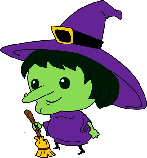 Cute Little Witch Free Clip Art