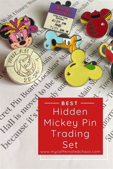 Hidden Mickey Pin Trading Set Product My Caffeinated Chaos Hidden Mickey Pin Trading