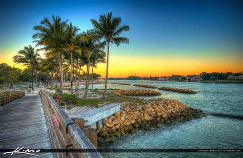 Jupiter Inlet Florida Sunrise At Dubois Park HDR Photography By