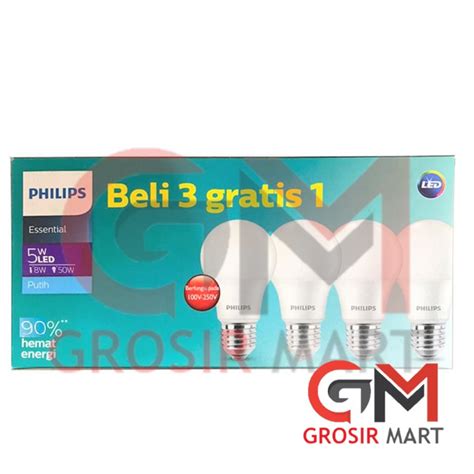 Jual Philips Multipack Mycare Led Bulb W W W W W Paket Lampu Isi