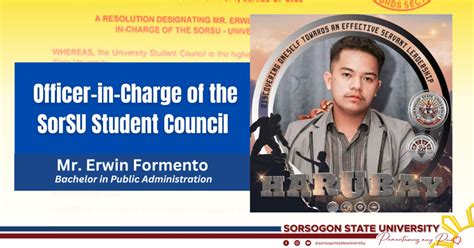 Announcement: New Officer-in-Charge of the Sorsogon State University ...