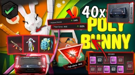 Lucky Mythic Items 😱 I Got Polybunny Crate Opening 40 Crate