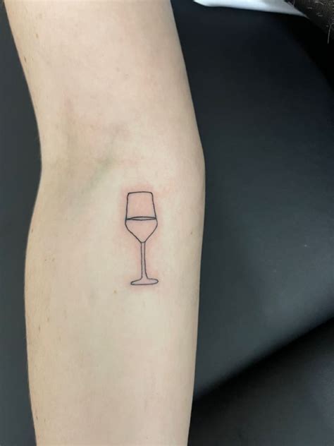 wine glass tattoo | Wine glass tattoo, Tiny tattoos, Tattoos