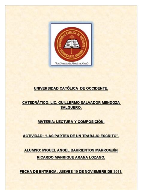 Pdf Las Partes De Un Trabajo Escrito Dokumen Tips