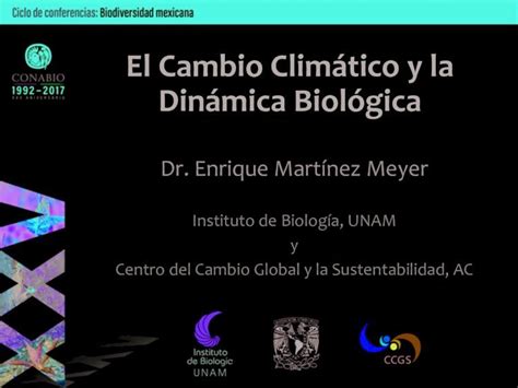 Pdf El Cambio Climático Y La Dinámica Biológica · Dinámica Biológica