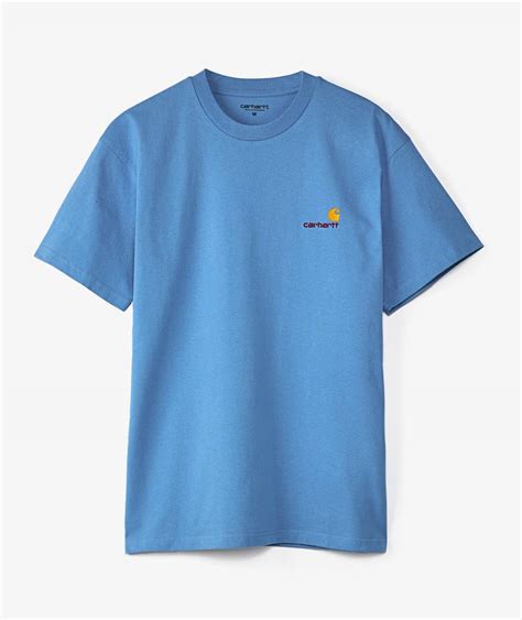 Blue Carhartt Wip American Script T Shirt Svd