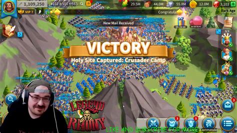 Crusader Camp Touchdown Rise Of Kingdoms Youtube