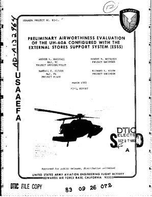 Fillable Online Preliminary Airworthiness Evaluation Of The Uh A