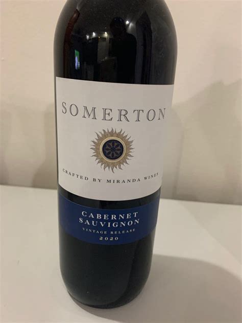 Somerton Cabernet Sauvignon Food And Drinks Alcoholic Beverages On Carousell