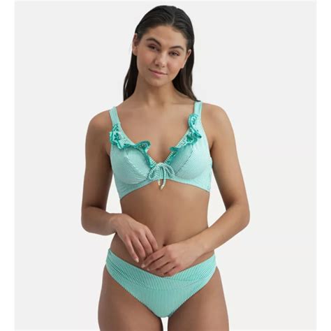 Cyell Bademode Sunny Vibes Plissee Bikini Hose Seagreen Annadiva