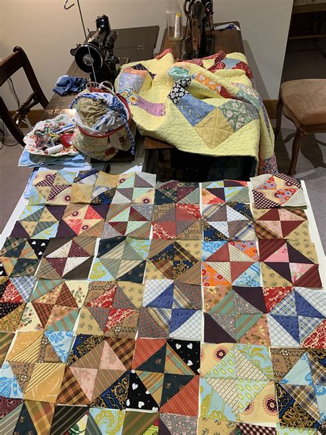 Scrappy Broken Dishes Quilt Antique Inspired Susies Scraps