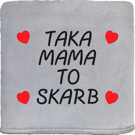 RIHAFT Koc Personalizowany Z Napisem Taka Mama To Skarb Serca