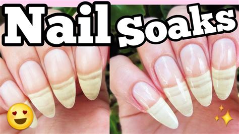 Long Nails Fast With Diy Nail Soaks Easy Recipe Youtube