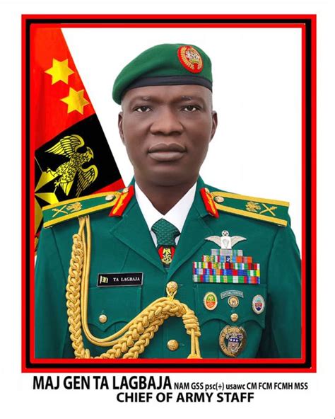 Army Releases Official Portrait Of New COAS Lagbaja