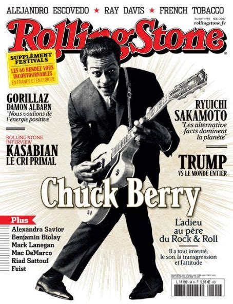 Chuck Berry Rolling Stone Magazine May 2017 Cover Photo France