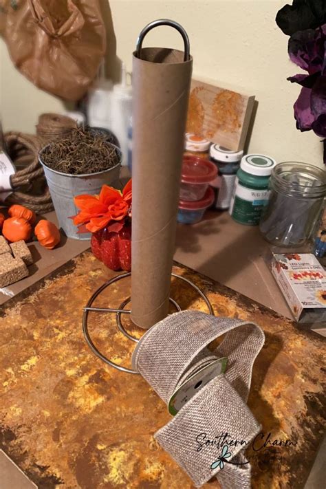 Diy Dollar Tree Paper Towel Holder Fall Tree