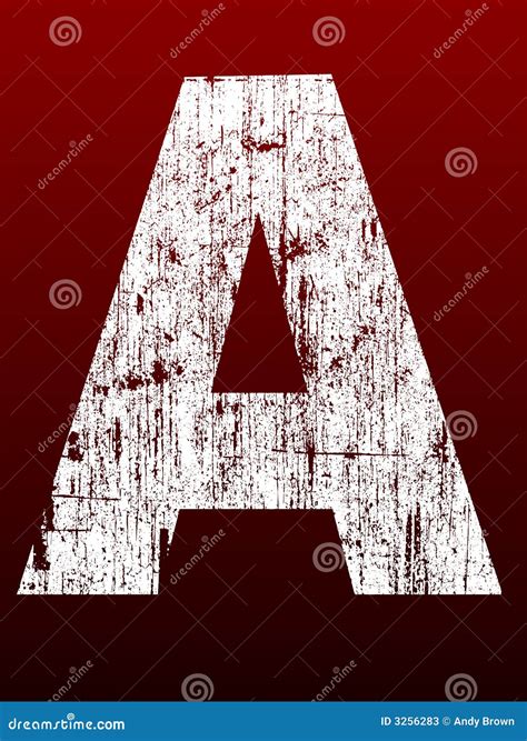 Fat Grunge Alphabet A Stock Illustration Illustration Of Design