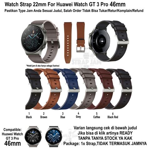 Jual ZGT Tali Jam Huawei Watch GT3 GT 3 Pro 46mm Strap 22mm Leather