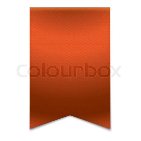 Orange ribbon banner | Stock vector | Colourbox