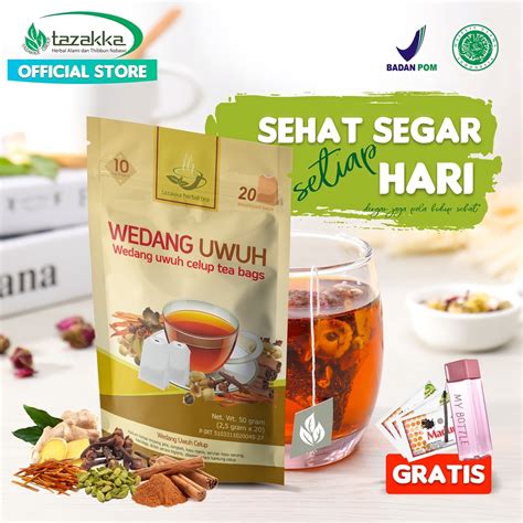 Jual WEDANG UWUH Komplit Teh Celup Herbal Tazakka Asli Original Isi 20