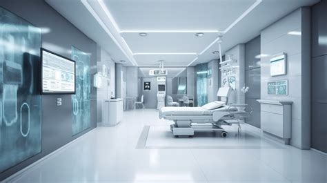 Medical Hospital Image Of Futuristic Room Backgrounds Free