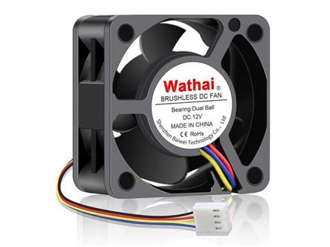 Wathai 40mm X 20mm PWM Computer Fan 12V Duall Ball For 1U Servers