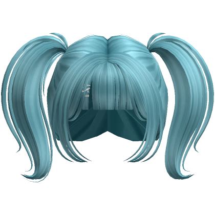 Kawaii Anime Mini Pigtails Blue Roblox