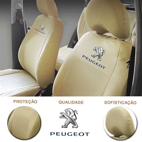 Capas P Bancos Carros Peugeot 206 207 208 Couro Sintétic Escorrega o