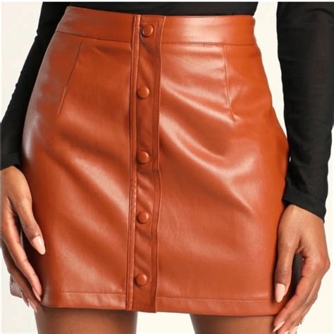 Lulus Skirts Lulus Most Fab Nwt Vegan Leather Mini Skirt Size M Poshmark