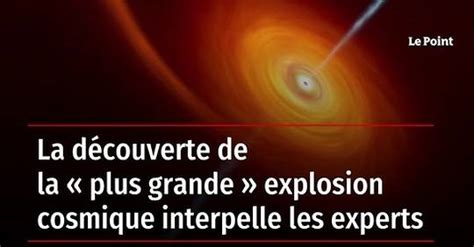 Vid O La D Couverte De La Plus Grande Explosion Cosmique