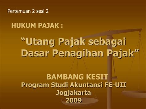 Dasar Dasar Hukum Sengketa Pajak Hukum 101