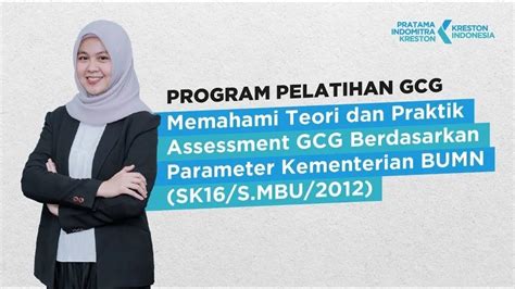 PROGRAM PELATIHAN TRAINING GOOD CORPORATE GOVERNANCE GCG YouTube