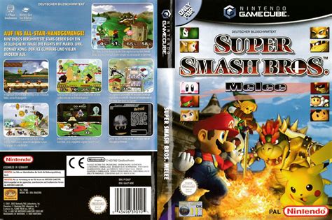 Super Smash Bros Melee 2001 Gamecube Box Cover Art Mobygames