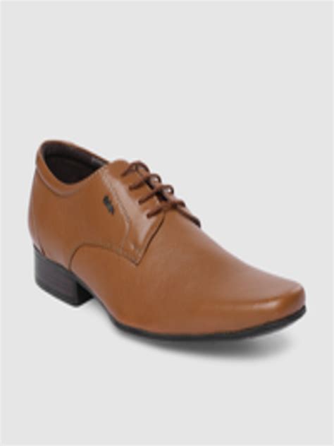 Buy Lee Cooper Men Tan Brown Solid Leather Derbys Formal Shoes For Men 13809828 Myntra