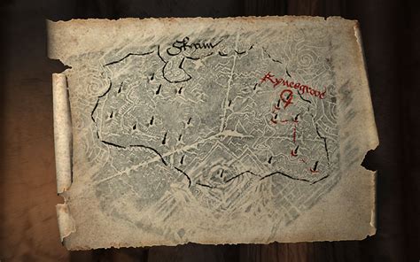 paper objects   map  dragon burials general skyrim le support