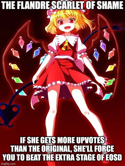 The Flandre Scarlet Of Shame Imgflip