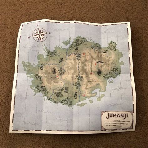 Carte Jumanji Bienvenue Dans La Jungle Map Replica Jumanji Etsy France Welcome To The