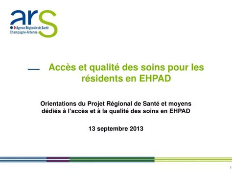 Ppt Acc S Et Qualit Des Soins Pour Les R Sidents En Ehpad