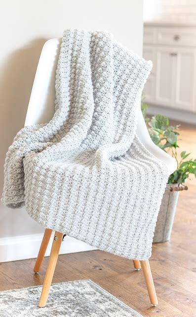 Ravelry Textured Puff Stitch Blanket Pattern By Krista Cagle