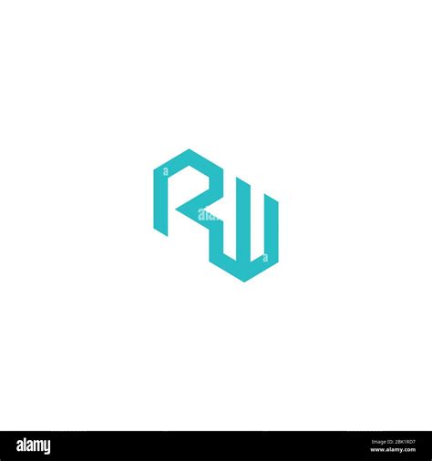 Initial Letter Wr Logo Or Rw Logo Vector Design Template Stock Vector