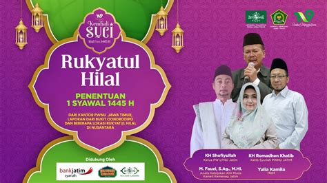 LIVE Rukyatul Hilal Penentuan 1 Syawal 1445 H YouTube