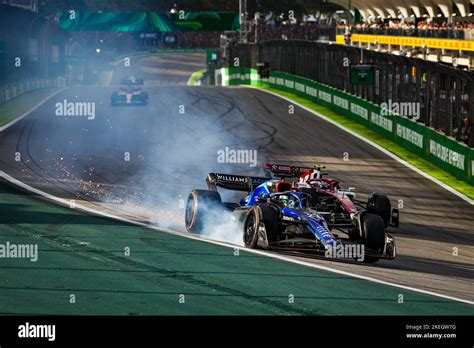 23 ALBON Alexander Tha Williams Racing FW44 Action Crash Accident