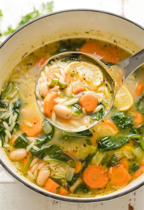 Lemon White Bean And Spinach Soup Nourish And Fete