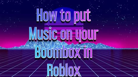 Outdated How To Put Music On A Boombox On Roblox Ipad Youtube