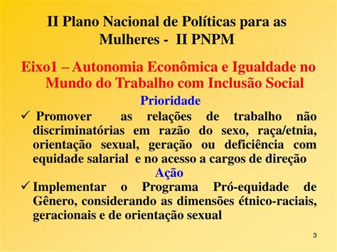 Ppt Programa Pró Eqüidade De Gênero Oportunidades Iguais E Respeito