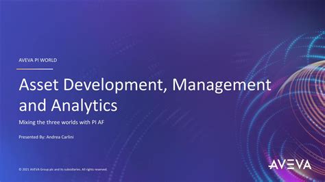 Pdf Aveva Pi World Asset Development Management And Analytics