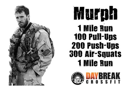 Hero Wod Mon Murph Daybreak Crossfit